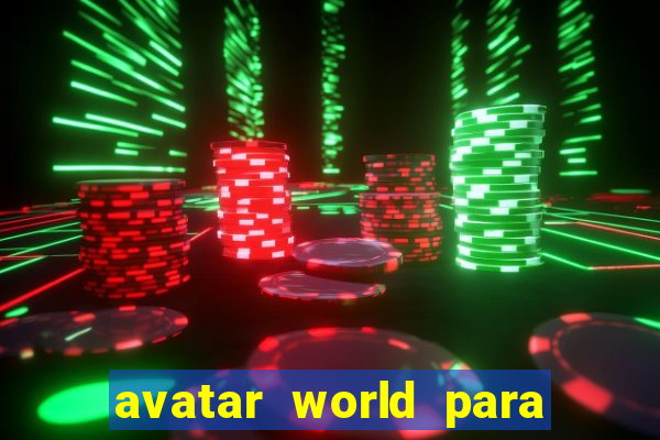 avatar world para imprimir e colorir